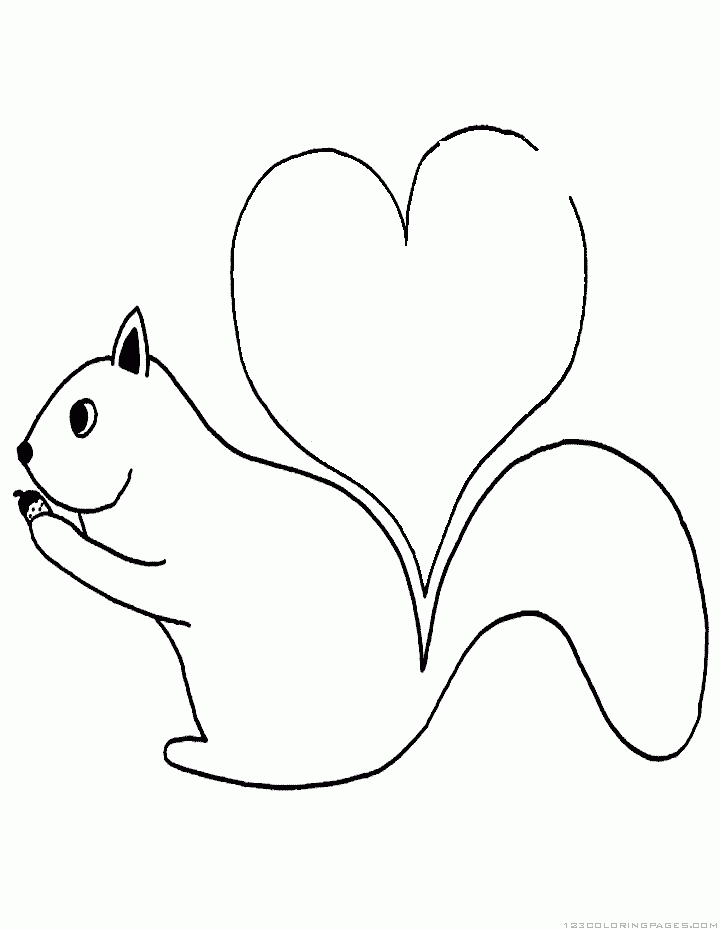 Coloring page: Squirrel (Animals) #6230 - Free Printable Coloring Pages