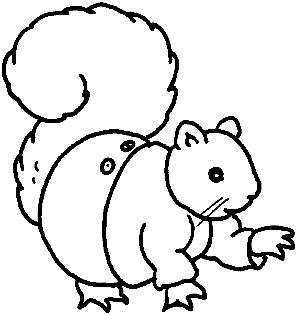 Coloring page: Squirrel (Animals) #6234 - Free Printable Coloring Pages