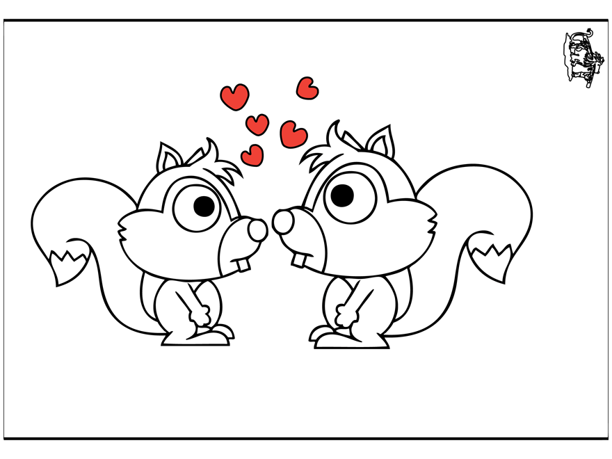 Coloring page: Squirrel (Animals) #6257 - Free Printable Coloring Pages