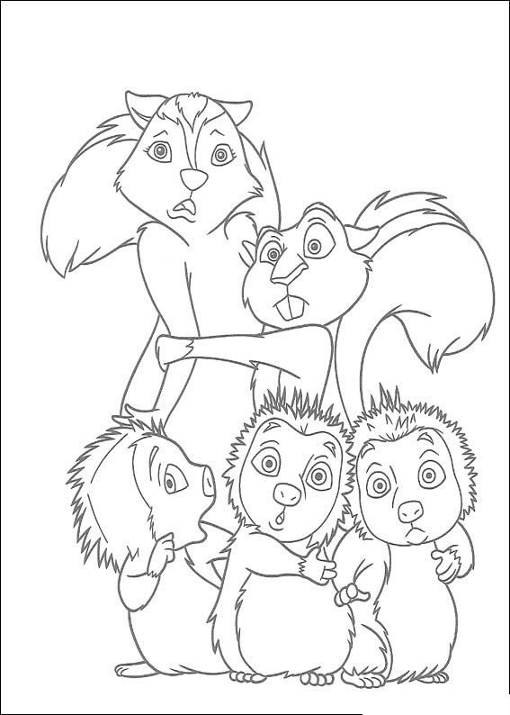 Coloring page: Squirrel (Animals) #6265 - Free Printable Coloring Pages