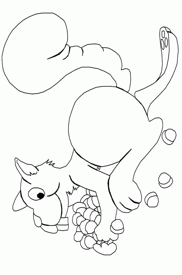 Coloring page: Squirrel (Animals) #6268 - Free Printable Coloring Pages