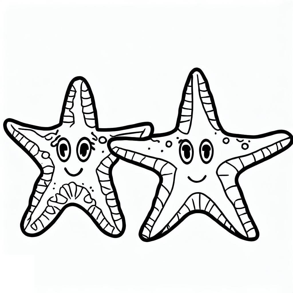 Free printable Starfish coloring page #187162 from Animals collection