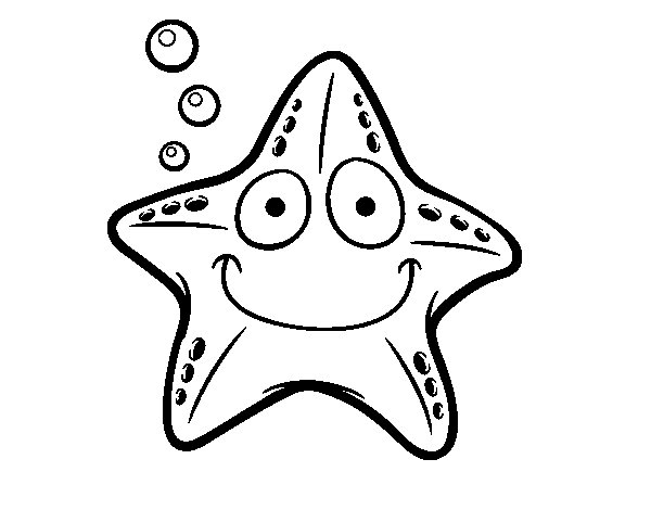 Drawings Starfish (Animals) – Printable coloring pages