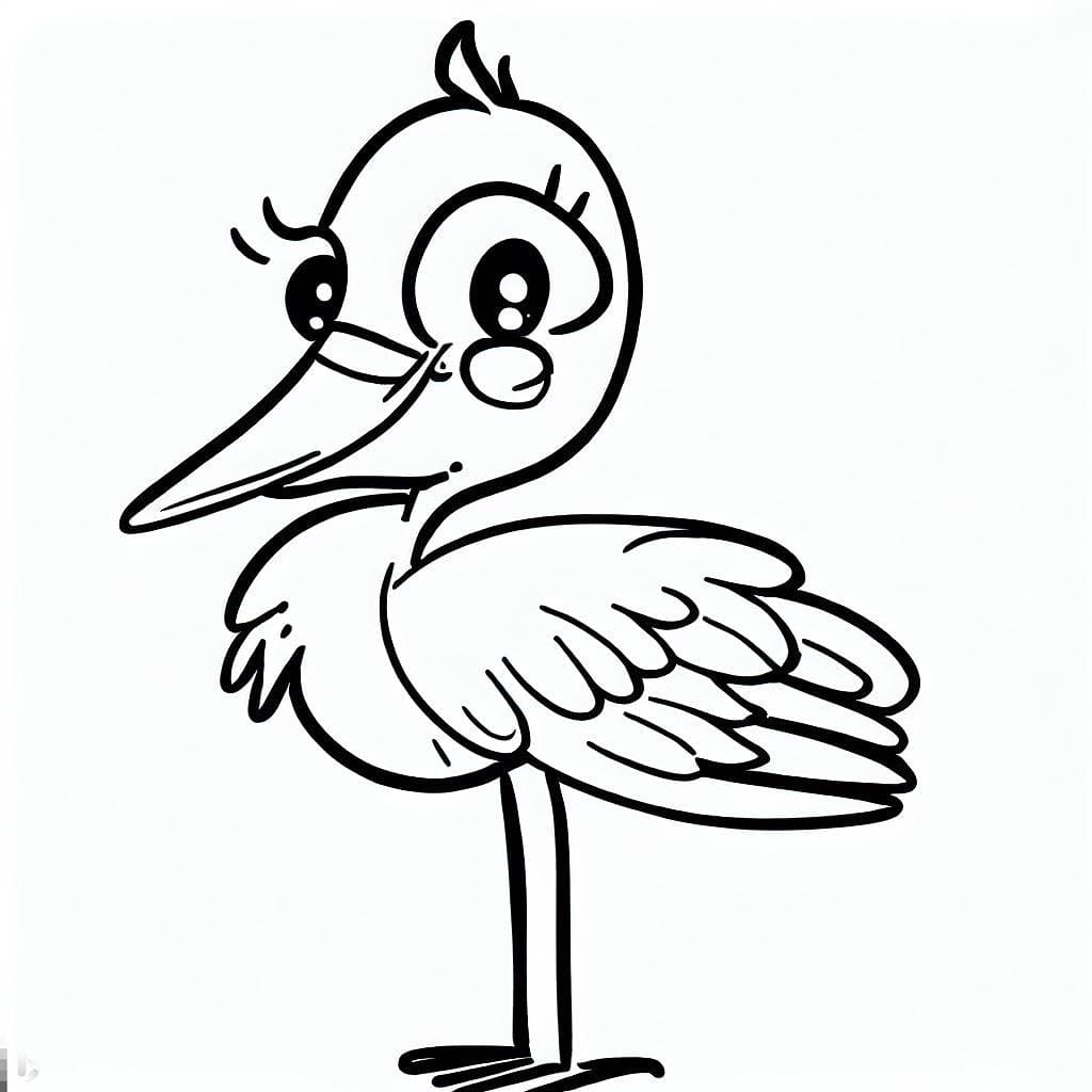 Free printable Stork coloring page #185225 from Animals collection