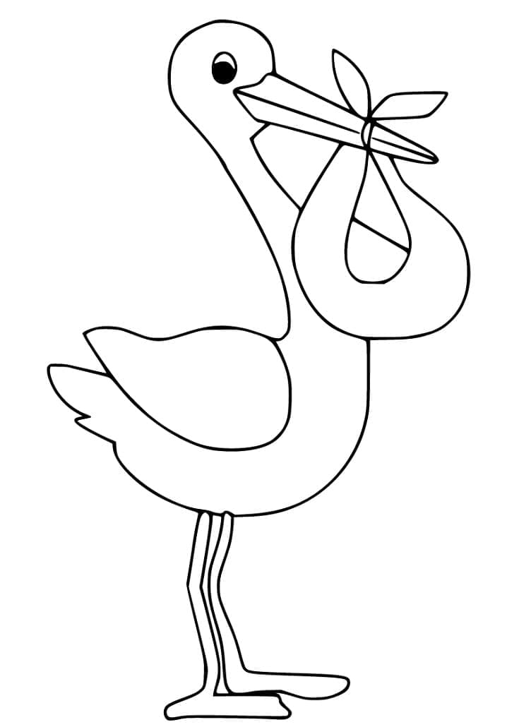 Free printable Stork coloring page #185235 from Animals collection Free printable Stork coloring page #185235 from Animals collection