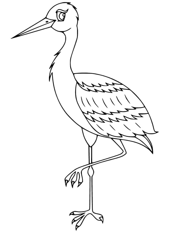 Free printable Stork coloring page #185251 from Animals collection