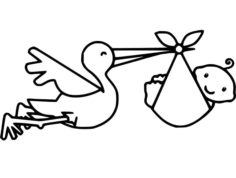 Free printable Stork coloring page #185255 from Animals collection
