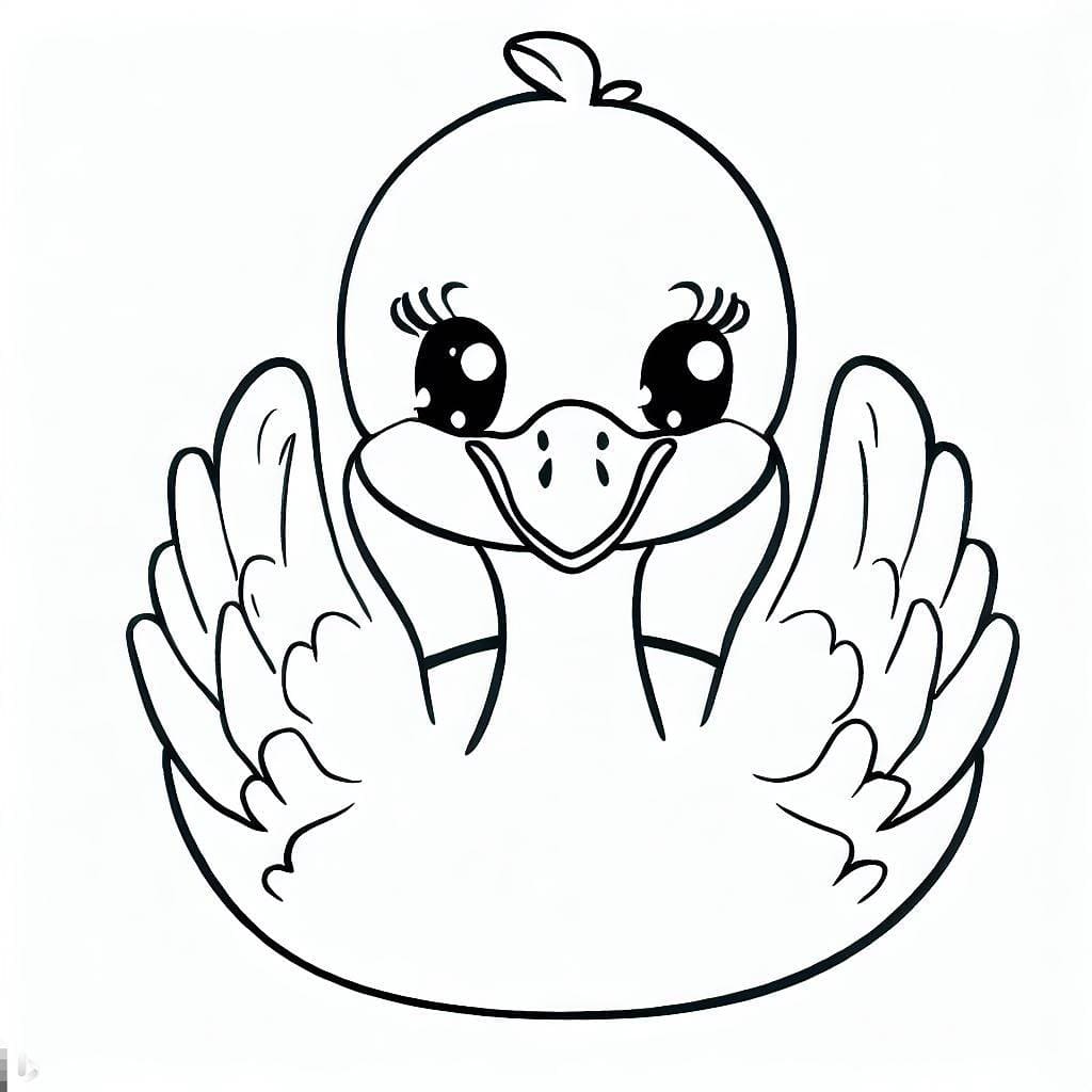 Free printable Swan coloring page #185192 from Animals collection