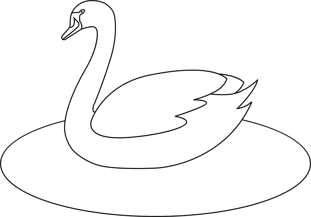 Free printable Swan coloring page #185208 from Animals collection