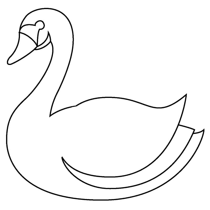 Free printable Swan coloring page #185210 from Animals collection