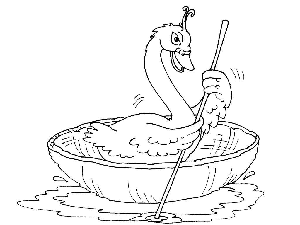Coloring page: Swan (Animals) #5066 - Free Printable Coloring Pages
