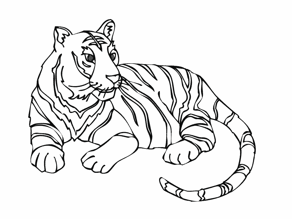 Coloring page: Tiger (Animals) #13604 - Free Printable Coloring Pages
