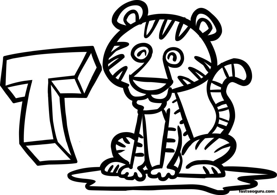 Coloring page: Tiger (Animals) #13609 - Free Printable Coloring Pages