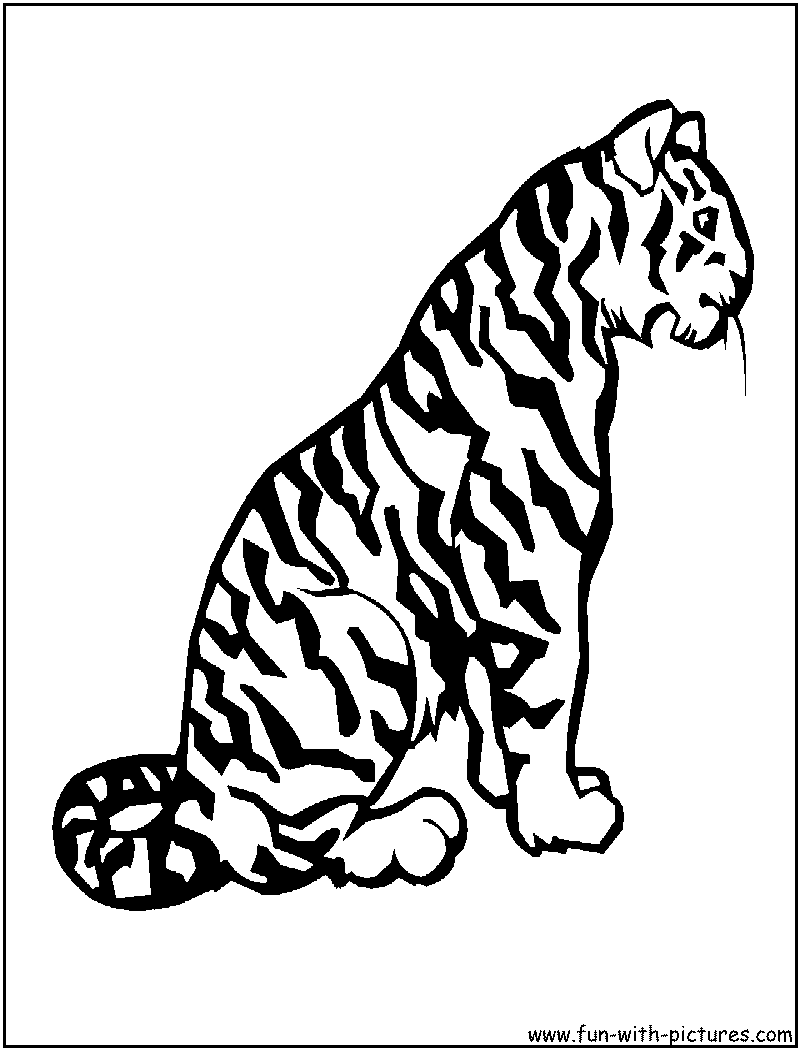 Coloring page: Tiger (Animals) #13619 - Free Printable Coloring Pages