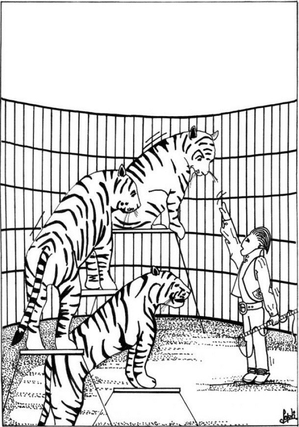 Coloring page: Tiger (Animals) #13646 - Free Printable Coloring Pages