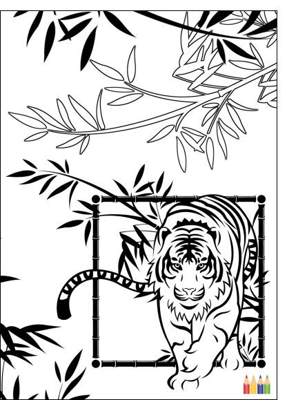 Coloring page: Tiger (Animals) #13656 - Free Printable Coloring Pages