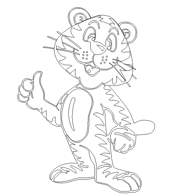 Coloring page: Tiger (Animals) #13657 - Free Printable Coloring Pages