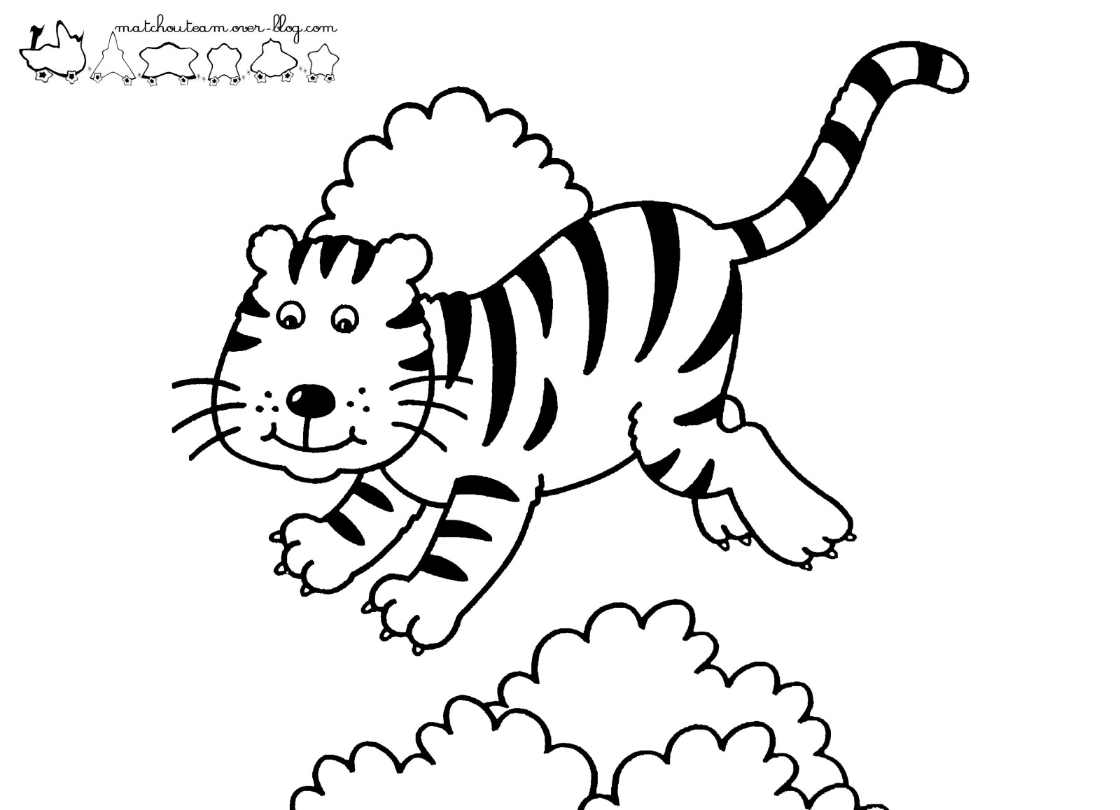 Coloring page: Tiger (Animals) #13661 - Free Printable Coloring Pages