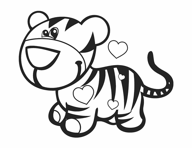 Coloring page: Tiger (Animals) #13674 - Free Printable Coloring Pages