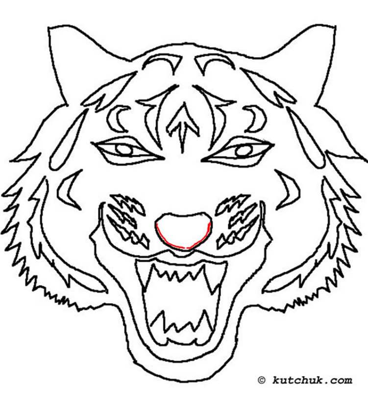 Coloring page: Tiger (Animals) #13690 - Free Printable Coloring Pages