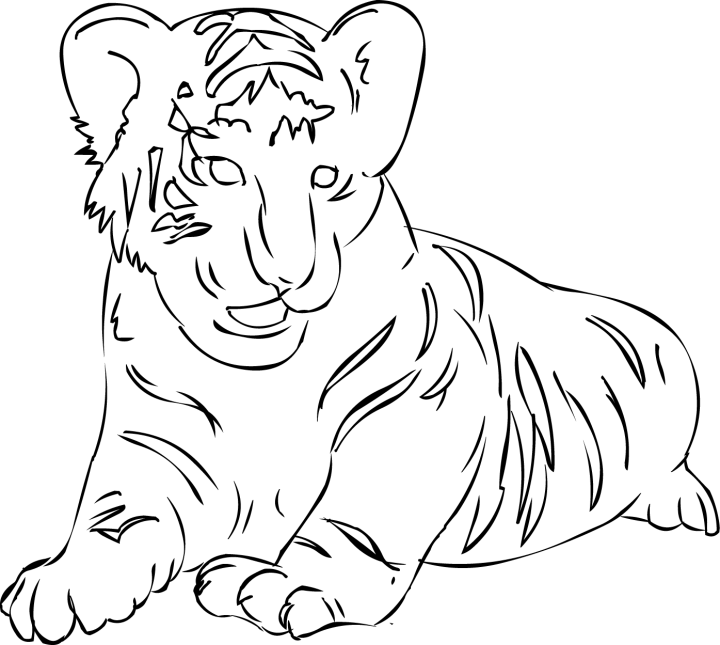Coloring page: Tiger (Animals) #13701 - Free Printable Coloring Pages