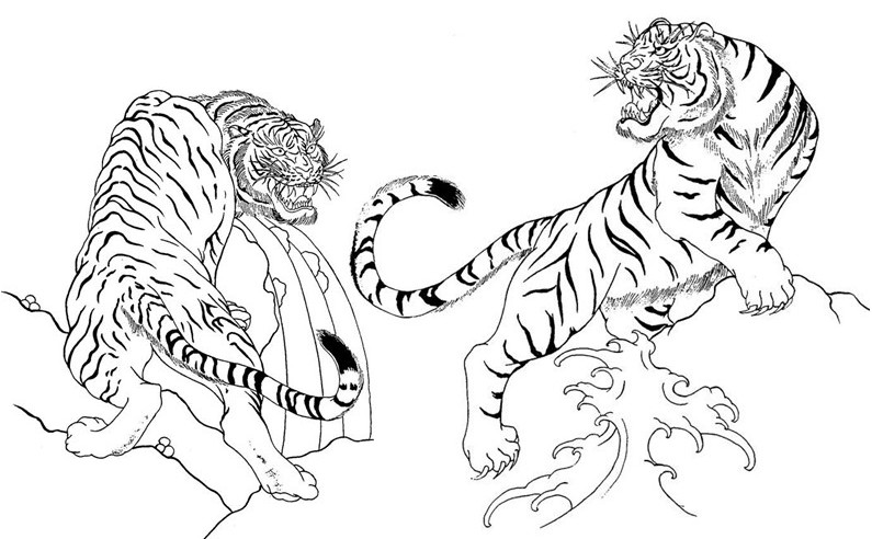 Coloring page: Tiger (Animals) #13705 - Free Printable Coloring Pages