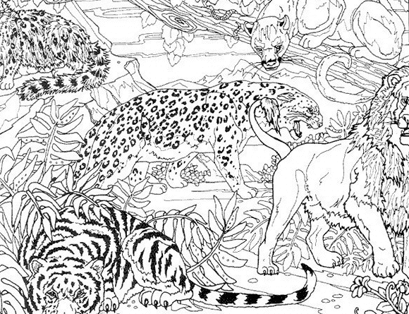 Coloring page: Tiger (Animals) #13711 - Free Printable Coloring Pages