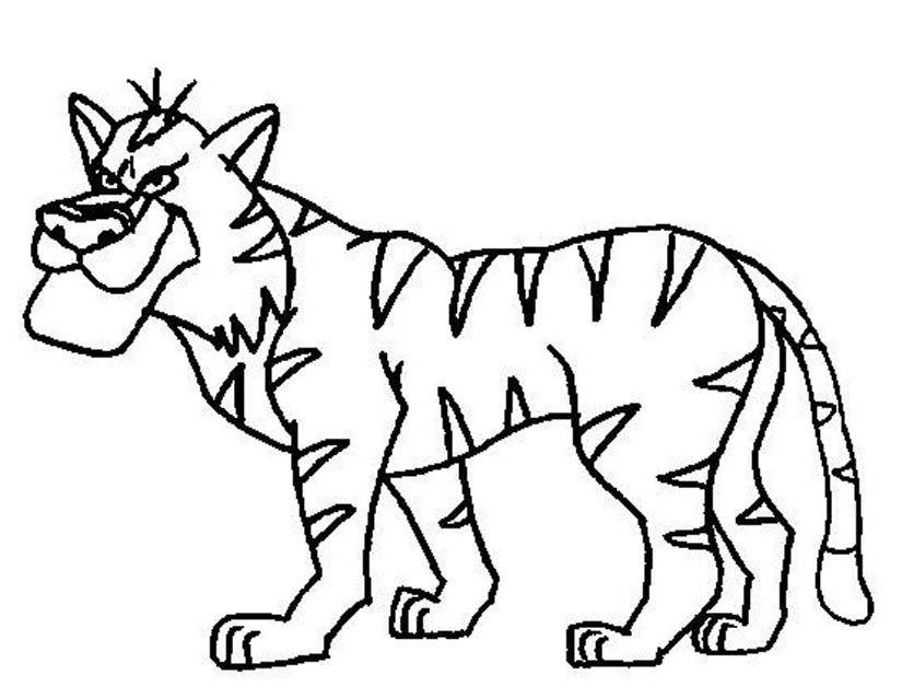 Coloring page: Tiger (Animals) #13715 - Free Printable Coloring Pages