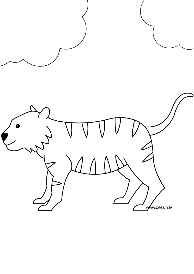Coloring page: Tiger (Animals) #13733 - Free Printable Coloring Pages