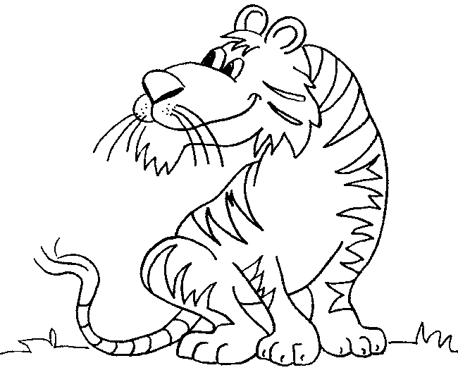 Coloring page: Tiger (Animals) #13734 - Free Printable Coloring Pages