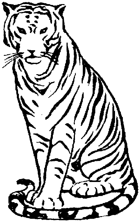 Coloring page: Tiger (Animals) #13736 - Free Printable Coloring Pages