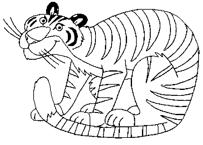 Coloring page: Tiger (Animals) #13765 - Free Printable Coloring Pages