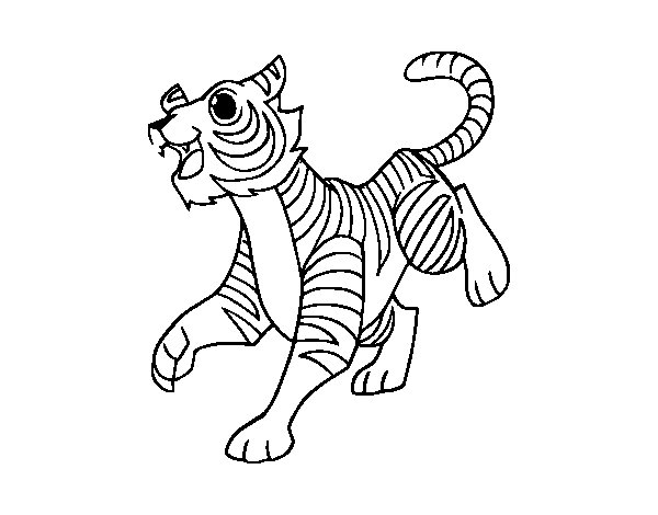 Coloring page: Tiger (Animals) #13770 - Free Printable Coloring Pages