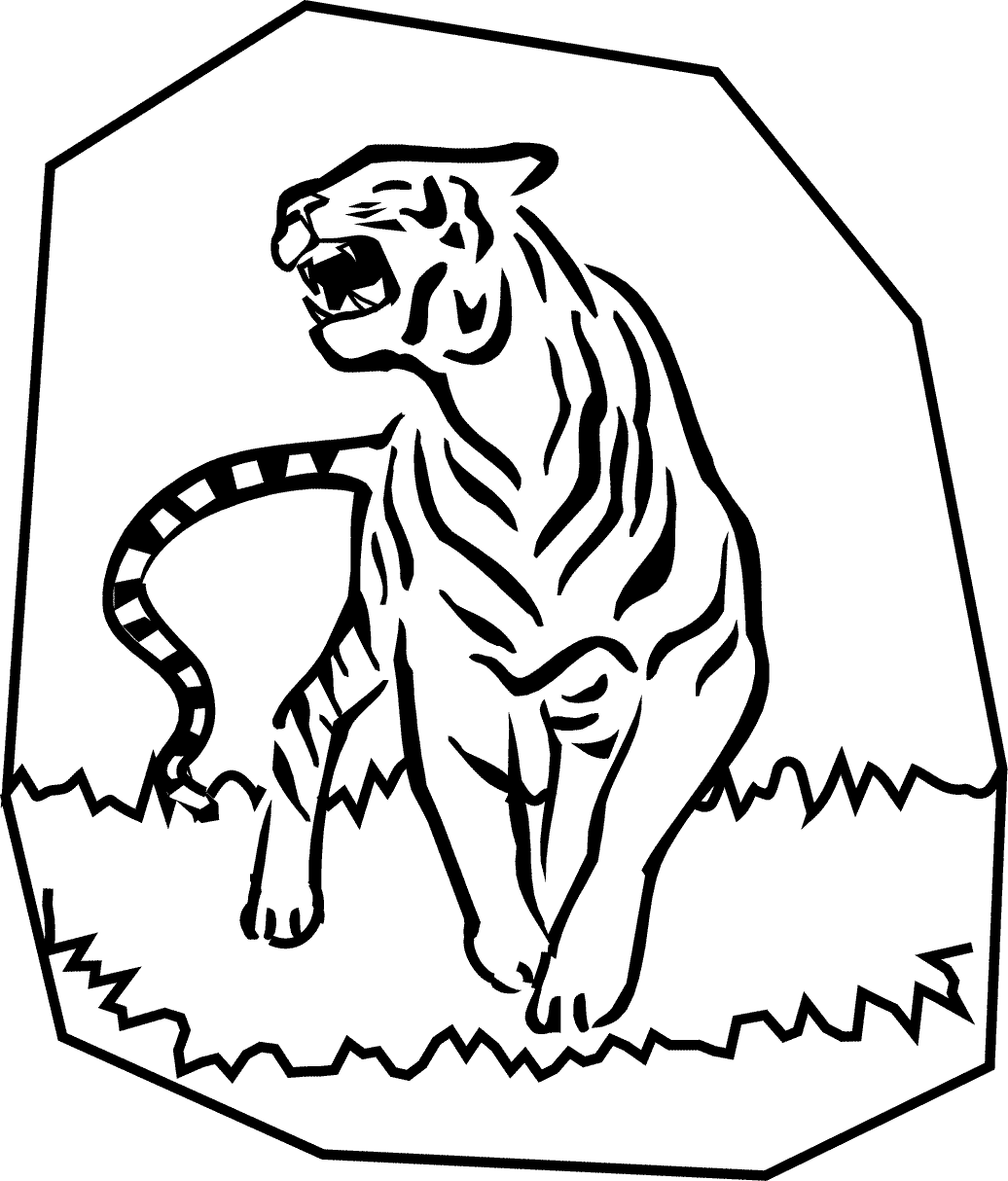 Coloring page: Tiger (Animals) #13785 - Free Printable Coloring Pages