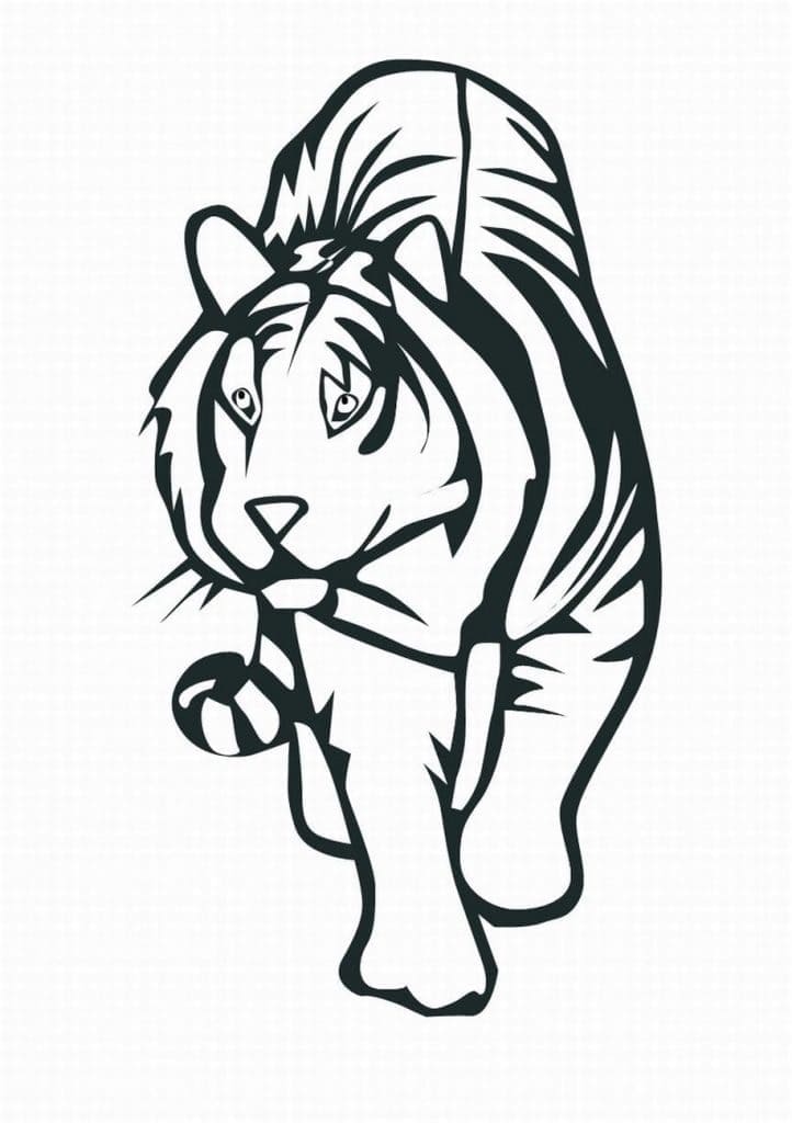Free printable Tiger coloring page #174911 from Animals collection
