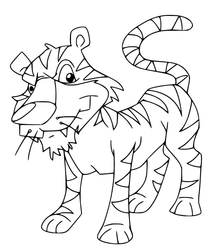 Free printable Tiger coloring page #174921 from Animals collection Free printable Tiger coloring page #174921 from Animals collection