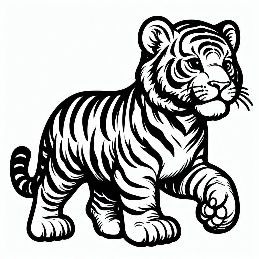 Free printable Tiger coloring page #216767 from Animals collection