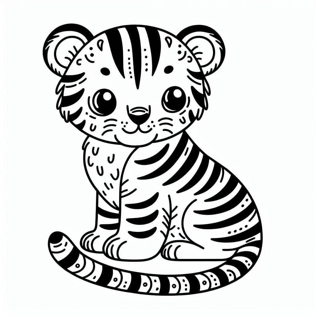 Free printable Tiger coloring page #216773 from Animals collection