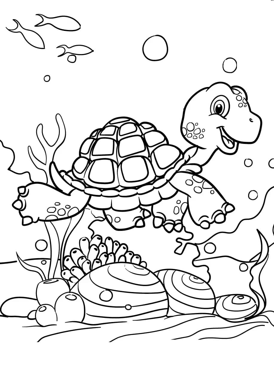Free printable Tortoise coloring page #180101 from Animals collection
