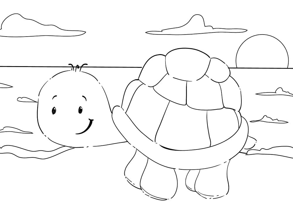 Free printable Tortoise coloring page #180110 from Animals collection