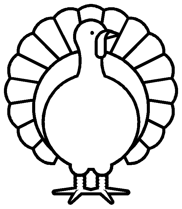 Coloring page: Turkey (Animals) #5297 - Free Printable Coloring Pages
