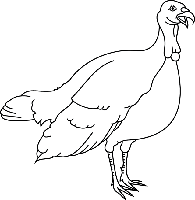 Coloring page: Turkey (Animals) #5308 - Free Printable Coloring Pages