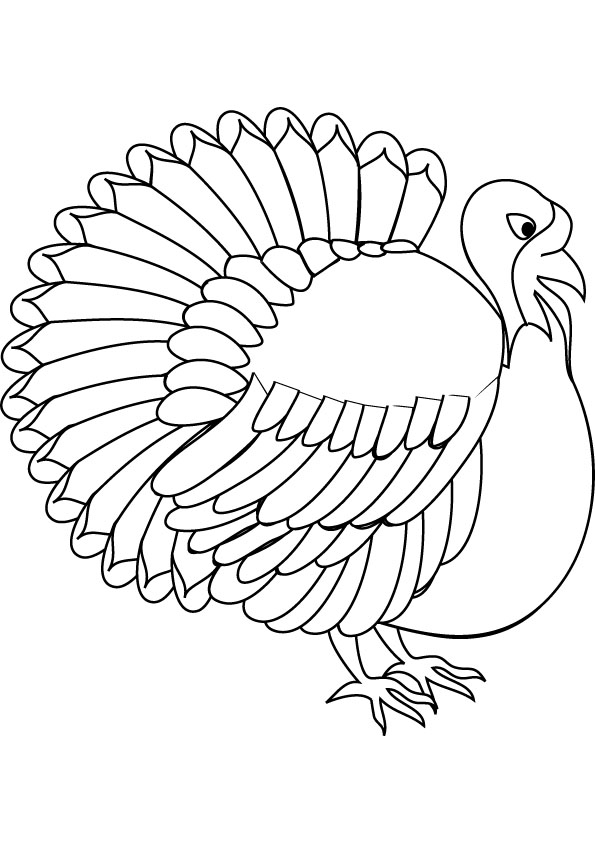 Coloring page: Turkey (Animals) #5310 - Free Printable Coloring Pages