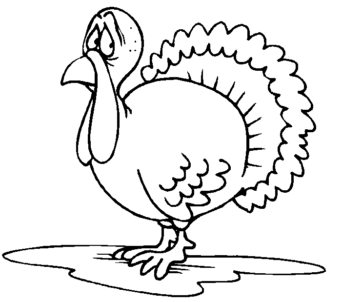 Coloring page: Turkey (Animals) #5325 - Free Printable Coloring Pages