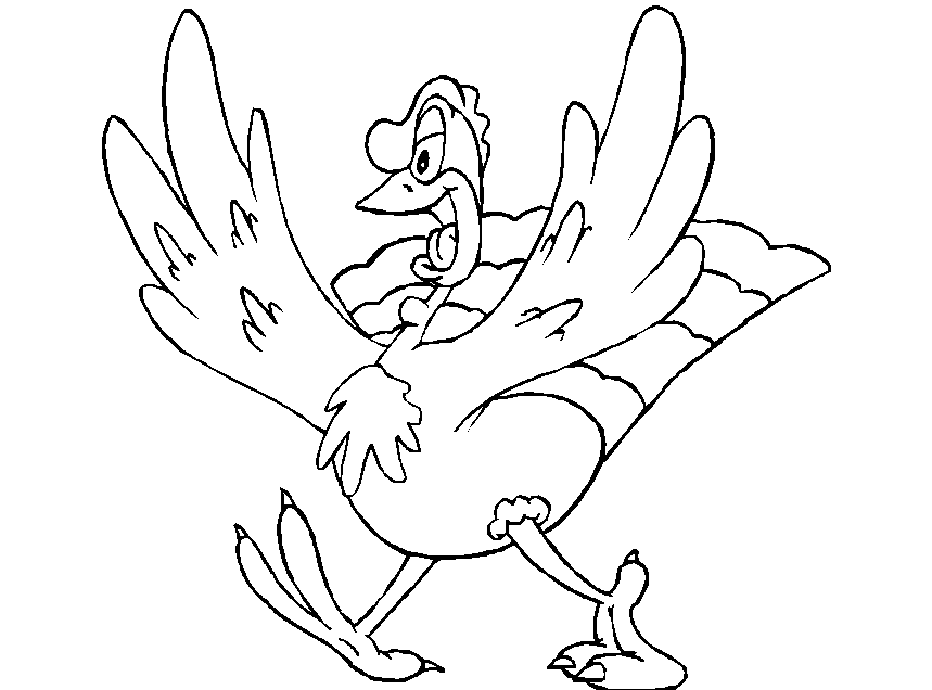 Coloring page: Turkey (Animals) #5328 - Free Printable Coloring Pages