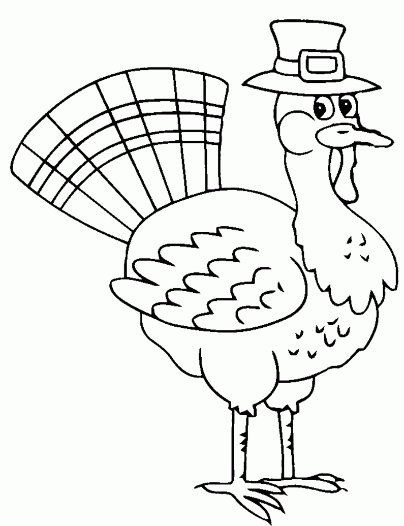 Coloring page: Turkey (Animals) #5332 - Free Printable Coloring Pages
