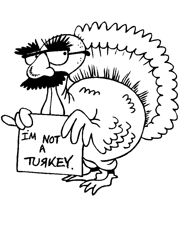 Coloring page: Turkey (Animals) #5334 - Free Printable Coloring Pages