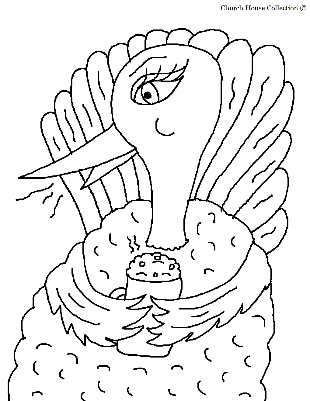 Coloring page: Turkey (Animals) #5347 - Free Printable Coloring Pages