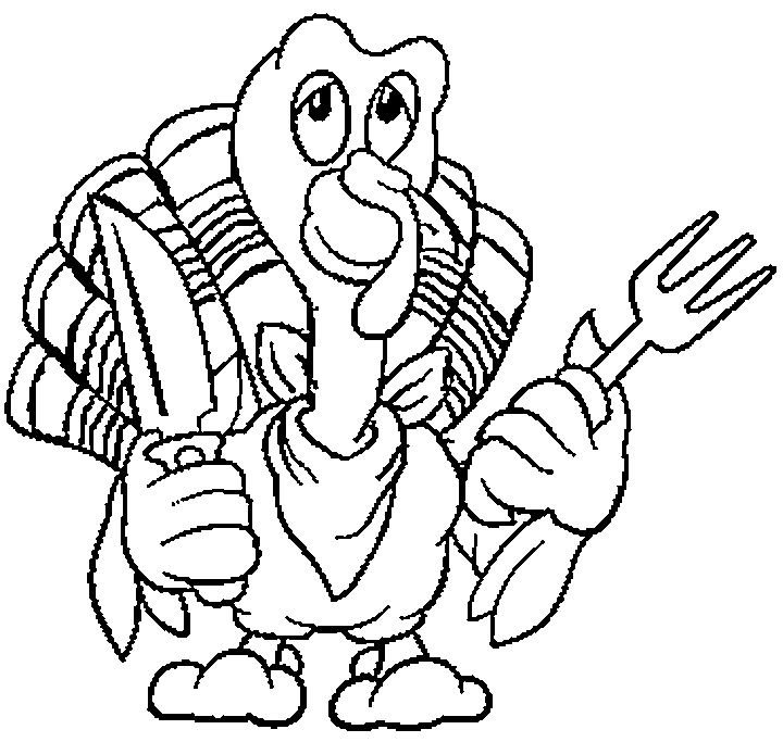 turkey drawing easy colored