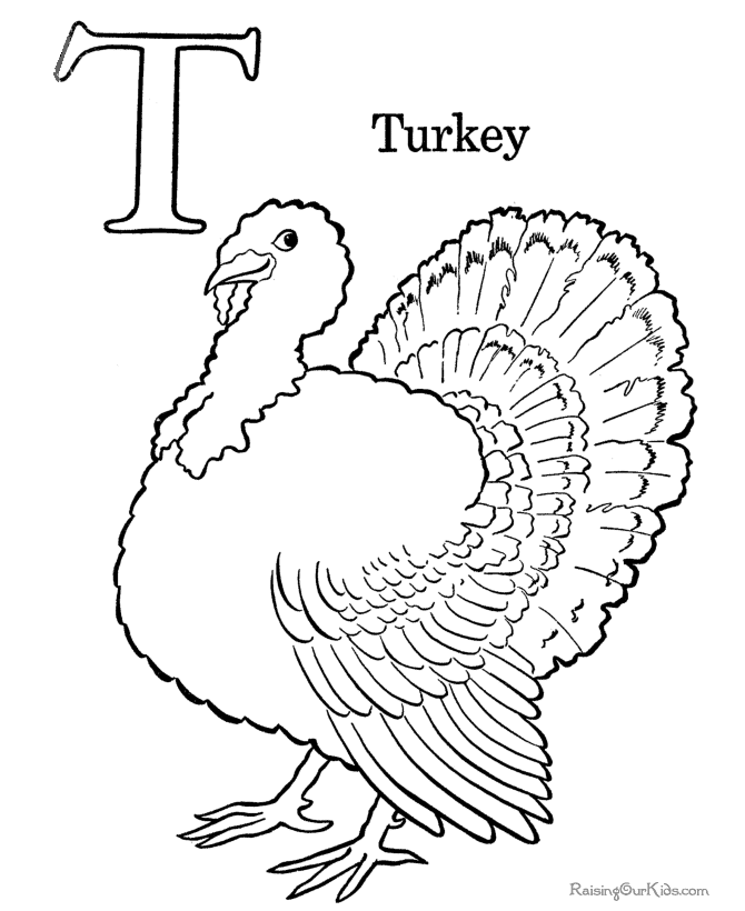 Coloring page: Turkey (Animals) #5365 - Free Printable Coloring Pages